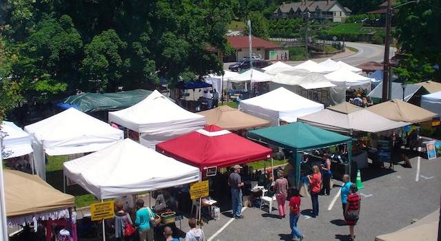 Lake Lure Arts and Crafts Festival Tents