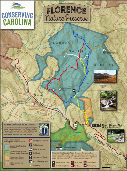 Florence Nature Preserve map