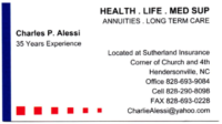 Health Insurance Agent – Charlie Alessi
