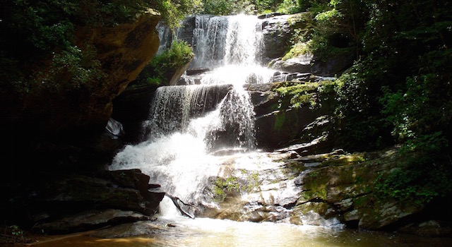 Little Bradley Falls - Waterfall Hike Near Lake Lure, NC
